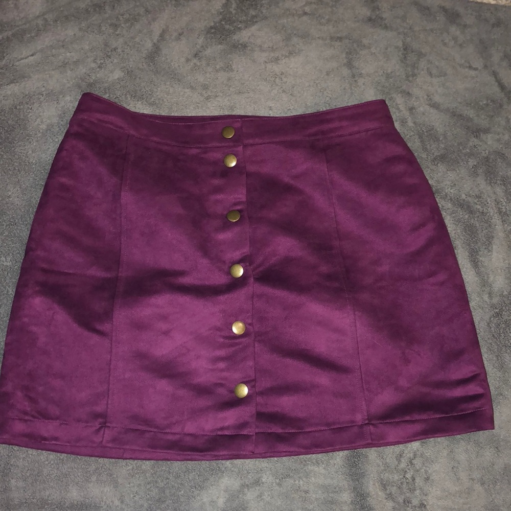 Suede Skirt